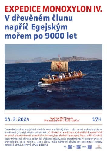 Expedice Monoxylon IV v dřevěném člunu napříč Egejským mořem po 9000 let