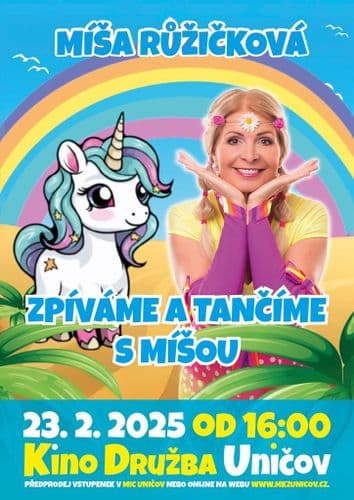 Zpíváme a tančíme s Míšou – Písničková show pro děti od 2 do 10 let
