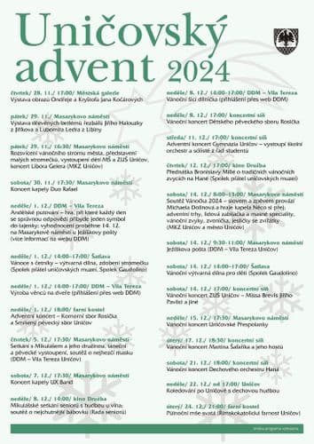 Uničovský advent 2024