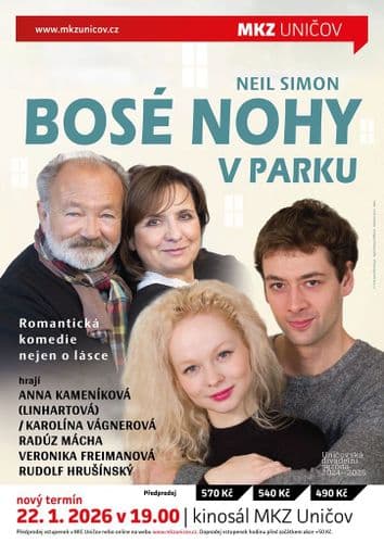 BOSÉ NOHY V PARKU - nový termín