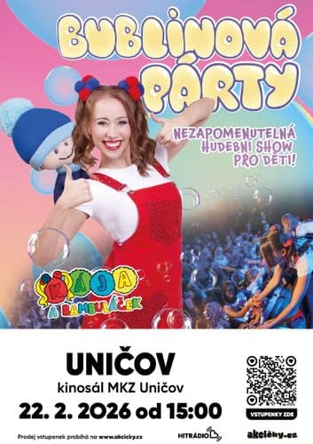 Kája a Bambuláček – Bublinová párty 2026