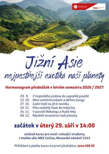 Jižní Asie - nejpestřejší exotika naší planety - Univerzita třetího věku